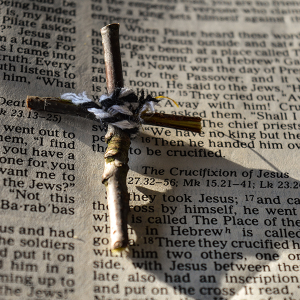 cross on a bible